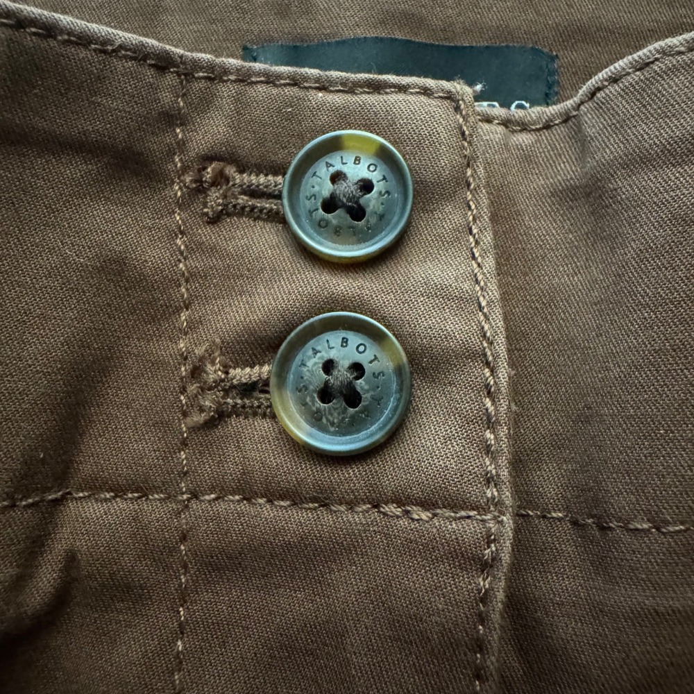 Talbots Womens Pants 6 New England Chino Chocolate‎ Brown Cropped Straight Leg - Picture 4 of 8